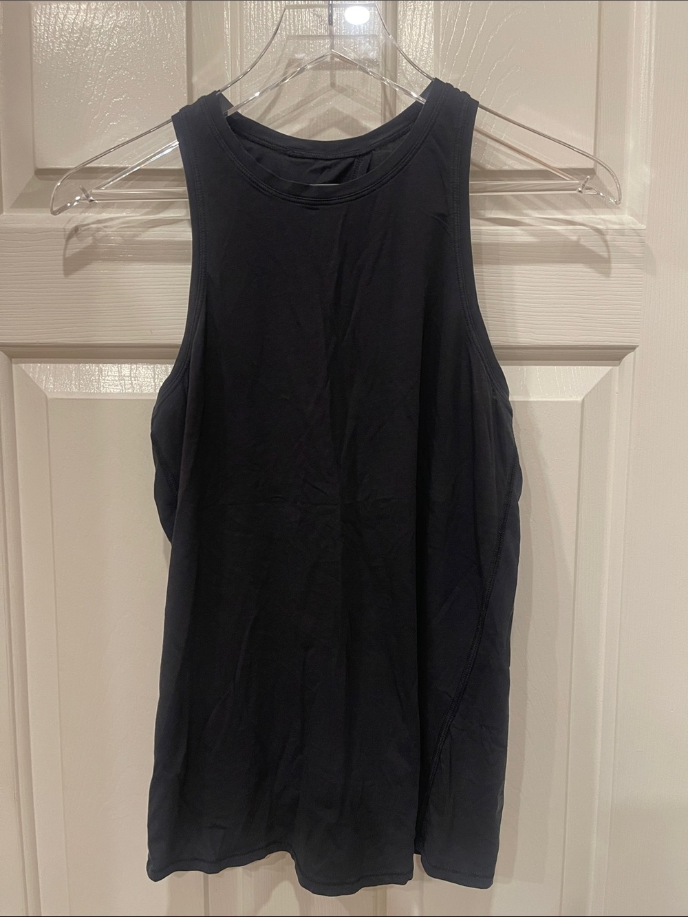 Black Women’s Sleeveless Tank Top W/Open Back S:M